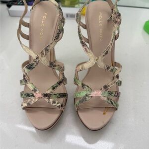 Pelle Moda Women's Multicolor Strappy Heels